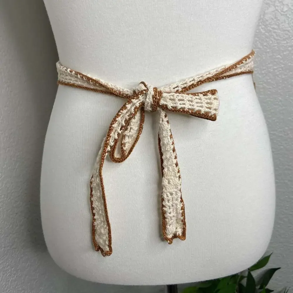 Vintage Handmade Crochet Apron